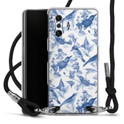 New Carry Case Transparent Stoff schwarz/silber