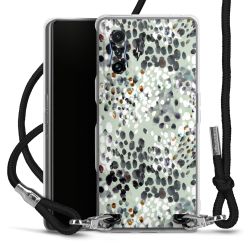 New Carry Case Transparent Stoff schwarz/silber