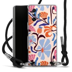 New Carry Case Transparent Stoff schwarz/silber