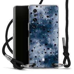 New Carry Case Transparent Stoff schwarz/silber
