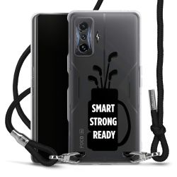 New Carry Case Transparent Stoff schwarz/silber