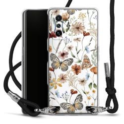 New Carry Case Transparent Stoff schwarz/silber
