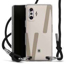 New Carry Case Transparent Stoff schwarz/silber