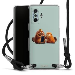 New Carry Case Transparent Stoff schwarz/silber