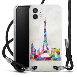 Carry Case Transparent Fabric black/silver