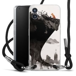 Carry Case Transparent Fabric black/silver