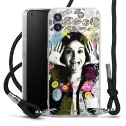 Carry Case Transparent Fabric black/silver