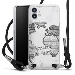 Carry Case Transparent Fabric black/silver