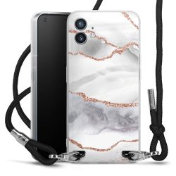 Carry Case Transparent Fabric black/silver