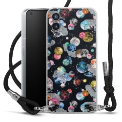 Carry Case Transparent Fabric black/silver