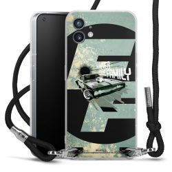 Carry Case Transparent Fabric black/silver