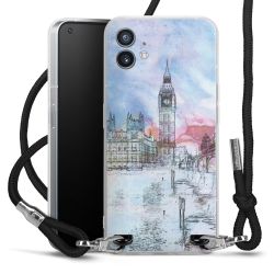 Carry Case Transparent Fabric black/silver