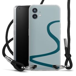 New Carry Case Transparent Stoff schwarz/silber