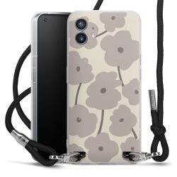 New Carry Case Transparent Stoff schwarz/silber