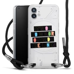 New Carry Case Transparent Stoff schwarz/silber