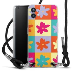 New Carry Case Transparent Stoff schwarz/silber