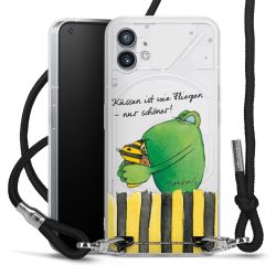 New Carry Case Transparent Stoff schwarz/silber