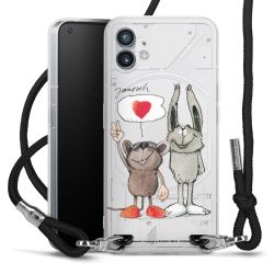 New Carry Case Transparent Stoff schwarz/silber