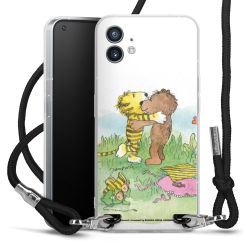 New Carry Case Transparent Stoff schwarz/silber