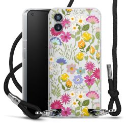 New Carry Case Transparent Stoff schwarz/silber