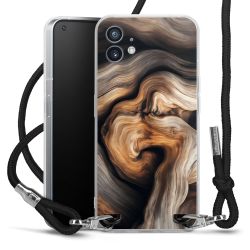 New Carry Case Transparent Stoff schwarz/silber