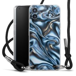 New Carry Case Transparent Stoff schwarz/silber