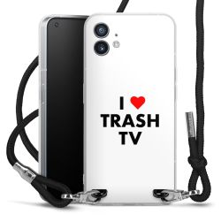 New Carry Case Transparent Stoff schwarz/silber