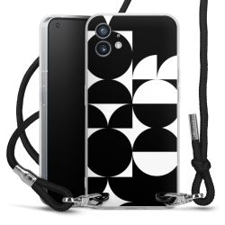 New Carry Case Transparent Stoff schwarz/silber