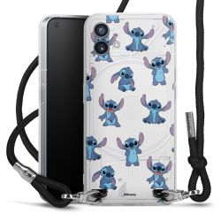 New Carry Case Transparent Stoff schwarz/silber