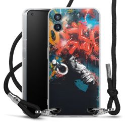 New Carry Case Transparent Stoff schwarz/silber