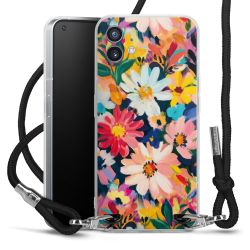 New Carry Case Transparent Stoff schwarz/silber