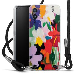 New Carry Case Transparent Stoff schwarz/silber