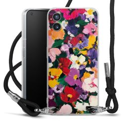 New Carry Case Transparent Stoff schwarz/silber