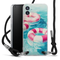 New Carry Case Transparent Stoff schwarz/silber