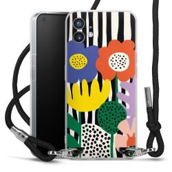 New Carry Case Transparent Stoff schwarz/silber