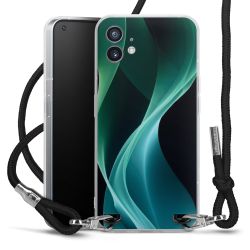 New Carry Case Transparent Stoff schwarz/silber