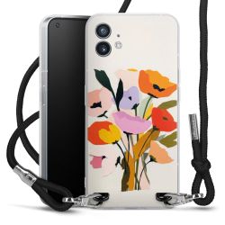 New Carry Case Transparent Stoff schwarz/silber