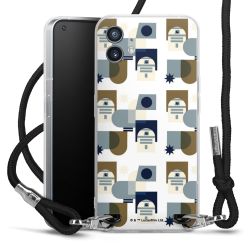 New Carry Case Transparent Stoff schwarz/silber