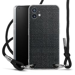 New Carry Case Transparent Stoff schwarz/silber