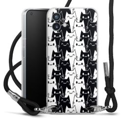 New Carry Case Transparent Stoff schwarz/silber