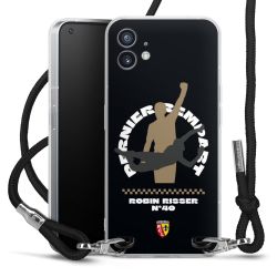 New Carry Case Transparent Stoff schwarz/silber