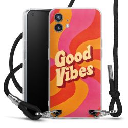 New Carry Case Transparent Stoff schwarz/silber