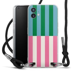 New Carry Case Transparent Stoff schwarz/silber