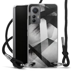 Carry Case Transparent Fabric black/silver