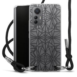 Carry Case Transparent Fabric black/silver