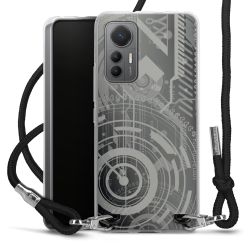 Carry Case Transparent Fabric black/silver