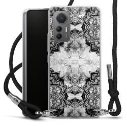 Carry Case Transparent Fabric black/silver