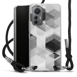 Carry Case Transparent Fabric black/silver