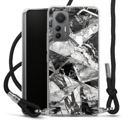 Carry Case Transparent Fabric black/silver