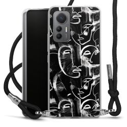 Carry Case Transparent Fabric black/silver